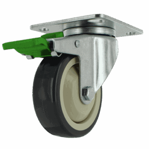4" Swivel Caster with TPU Wheel and Directional Lock Brake