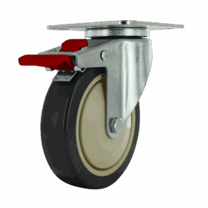 5" Swivel Caster with TPU Wheel and Total Lock Brake