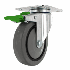 5" Swivel Caster with TPR Wheel and Directional Lock Brake
