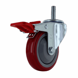 4" Swivel Caster with TPU Wheel and Total Lock Brake