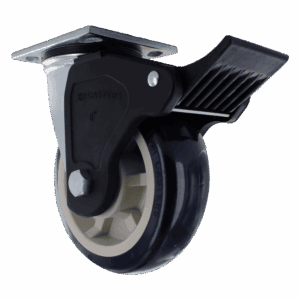 6" Heavy Duty Swivel Caster with TPU Wheel and Total Lock Brake