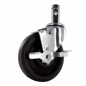 5" Swivel Caster with TPR Wheel and Side Brake