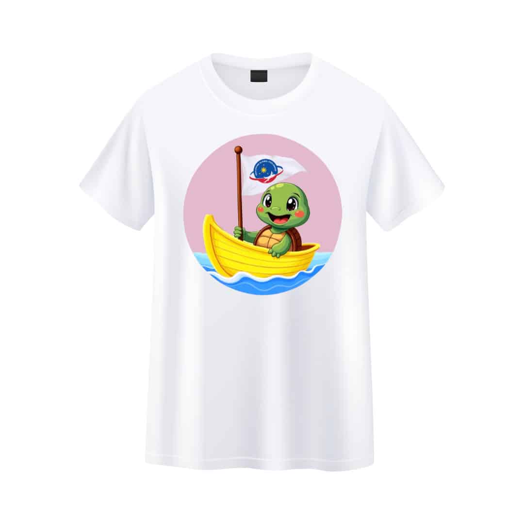 Pawi Tshirt White PGE project - pink