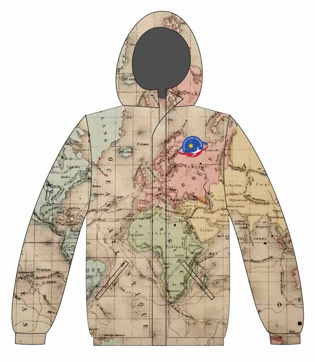 PGE Foundation Day 2025 Waterproof Jacket (Map Design)