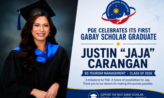 PGE Celebrates First Gabay Scholar Graduate, Jaja Carangan