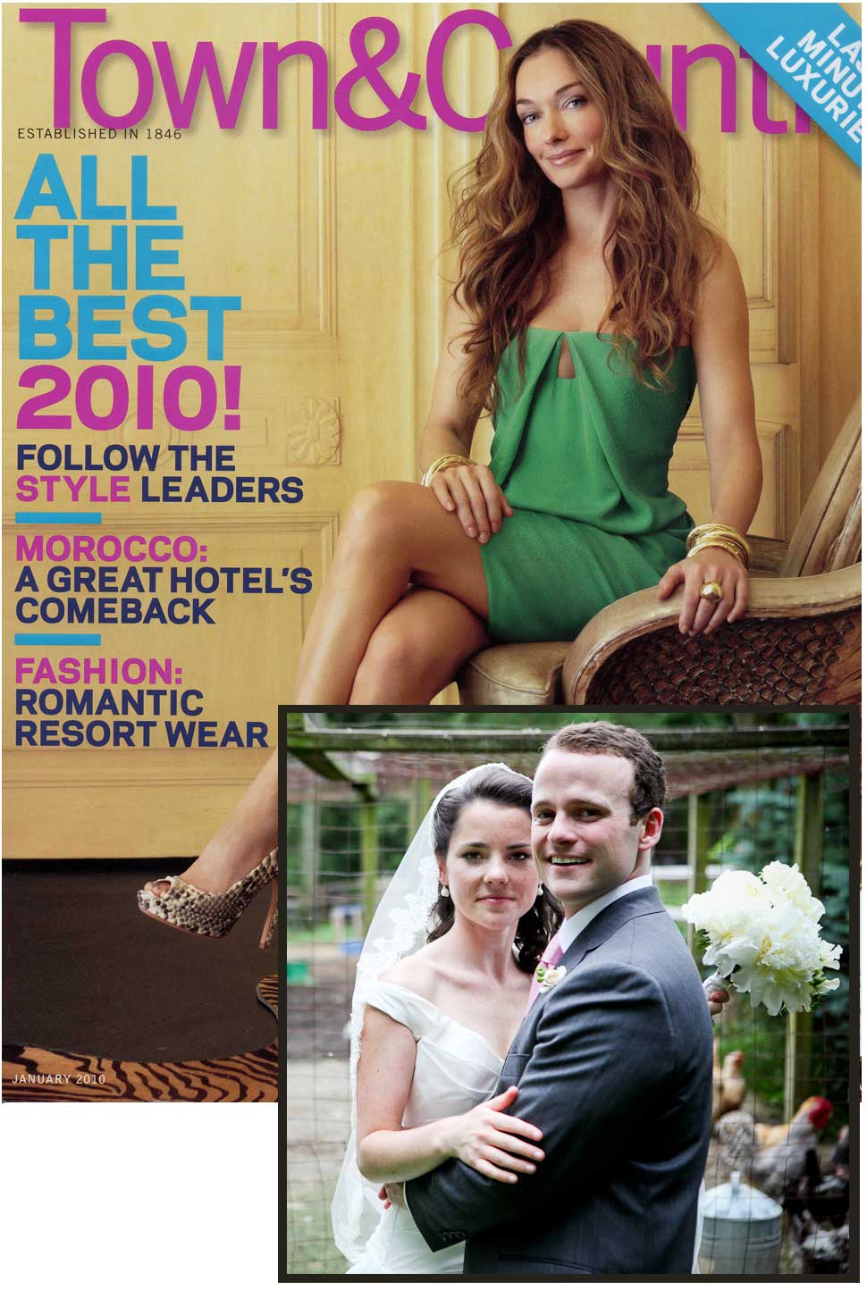 Town and country Magazine Weddings Inset