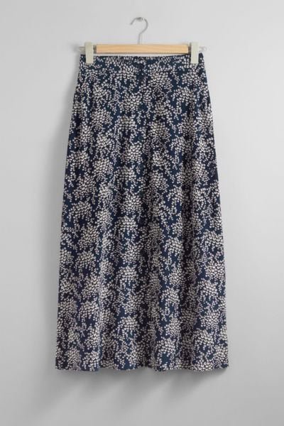 Printed Midi Skirt