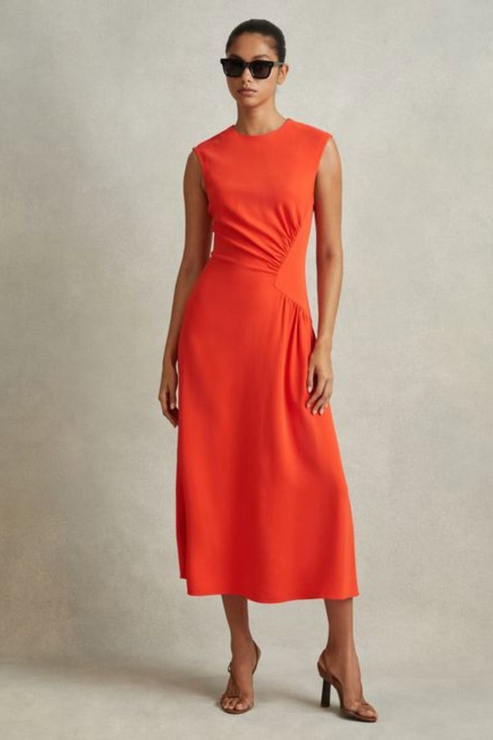 Ruched Midi Dress