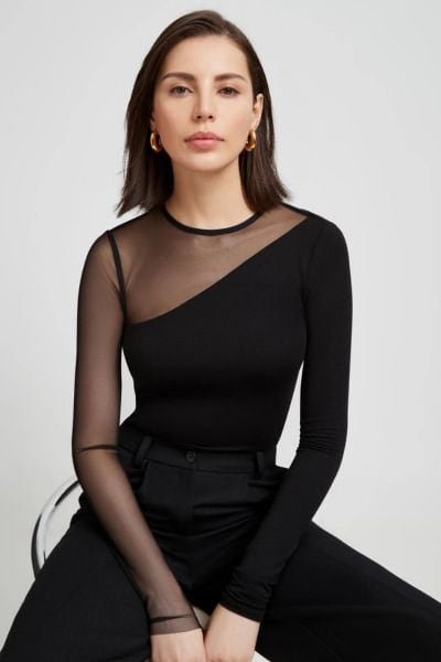Sheer Full Sleeve Top