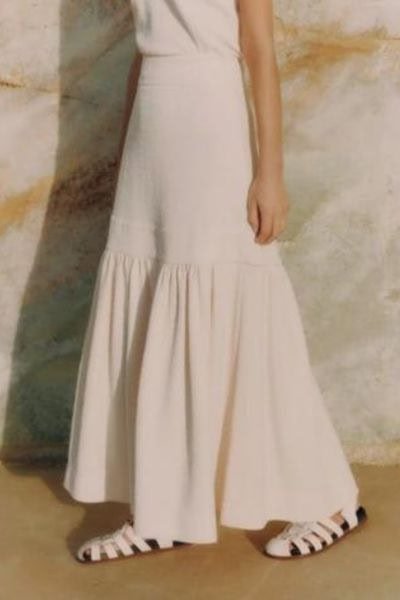 Textured high waisted maki skirt