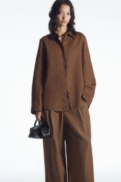 Wide Sleeved Linen Shirt