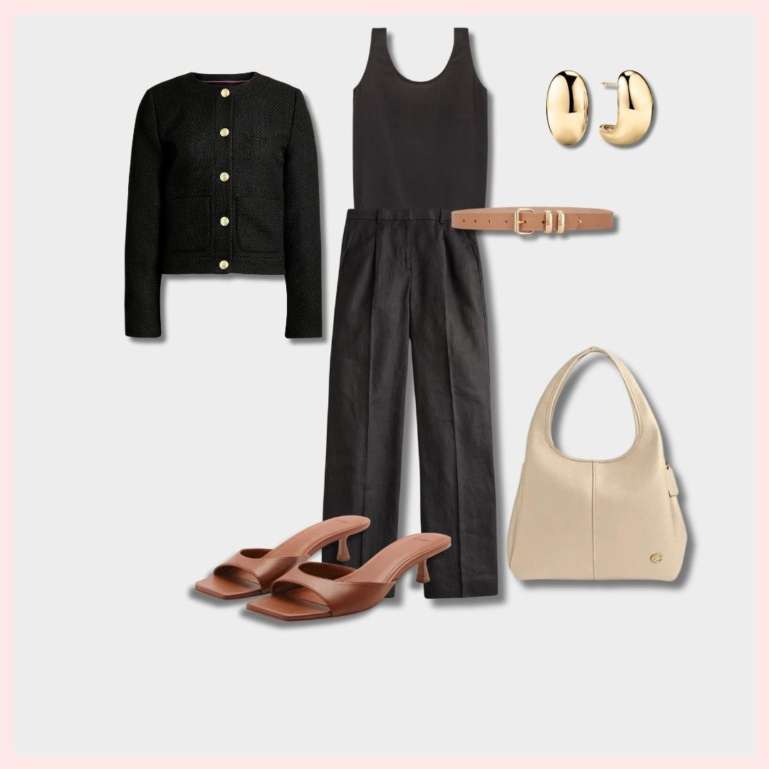 All Black Linen Pants Outfits