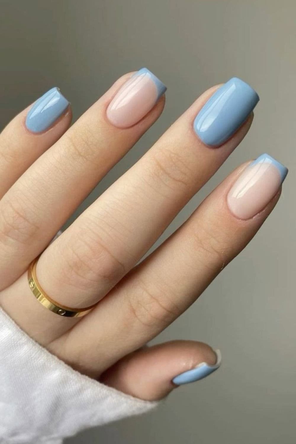 Classy nail designs Blueberrry Milk