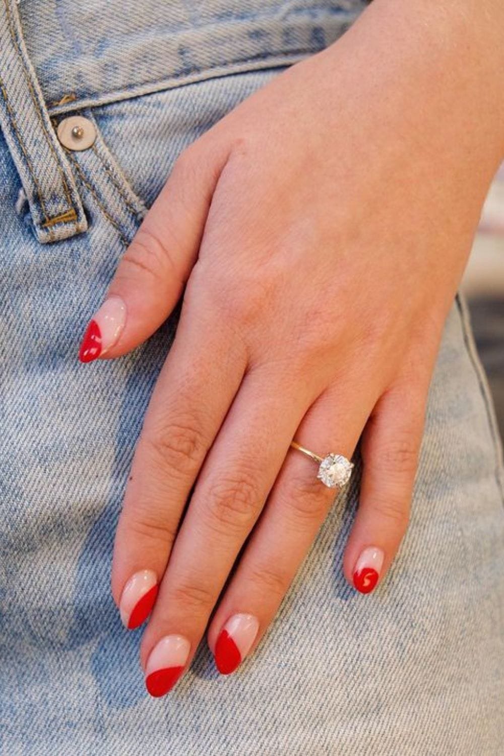 French Manicure and Nude
