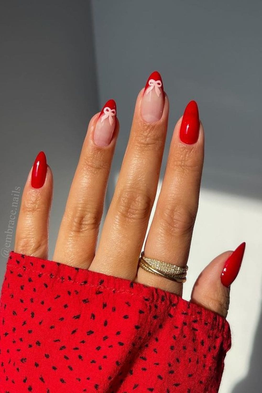 Red Nails and Pink Bows