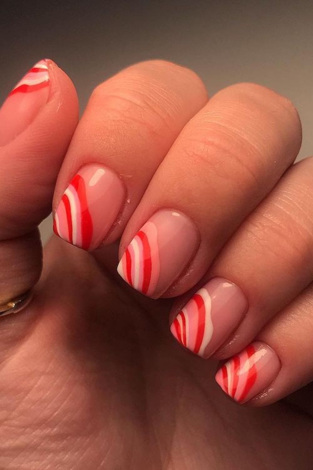Strawberries & Cream Nail Art