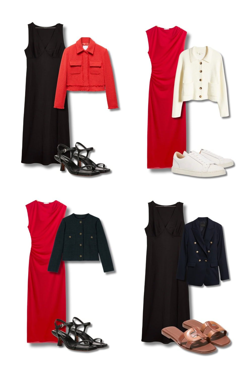 Capsule Wardrobe outfits with A line dresses