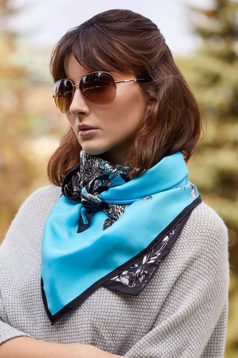 how-to-style-a-silk-scarf-Modern-Handkerchief