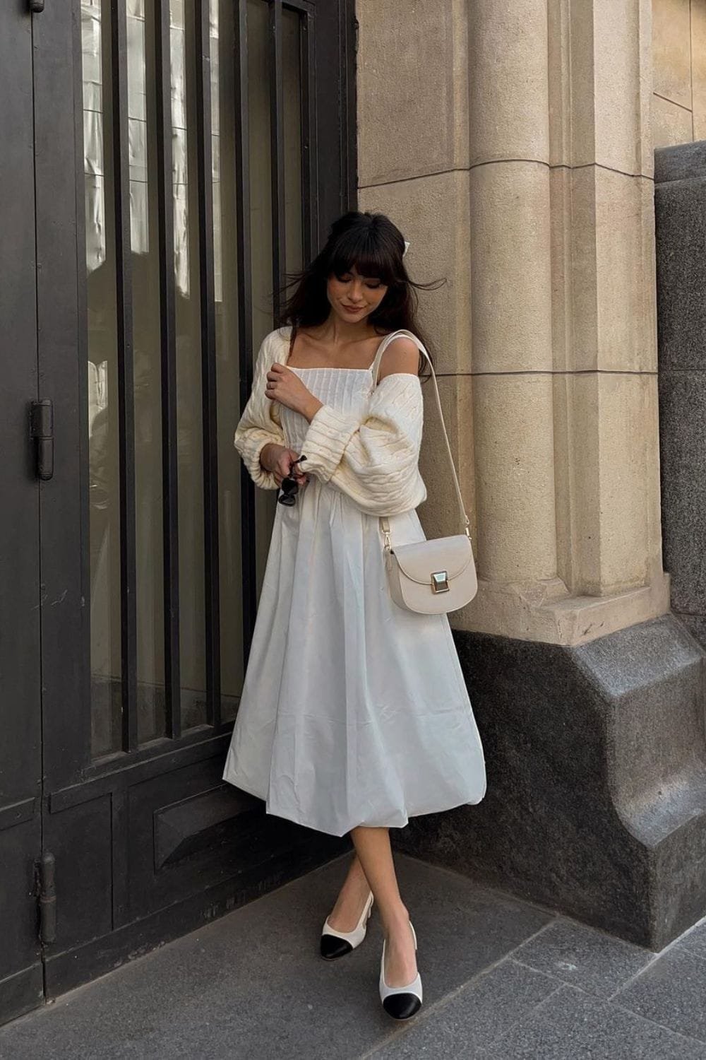 what-to-wear-with-white-dress-Two-Tone-Slingback-Pumps