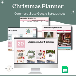 Christmas Google Sheets template to sell on Etsy