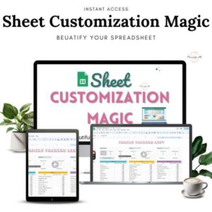 Everything Page 24 how to customize Google Sheet template