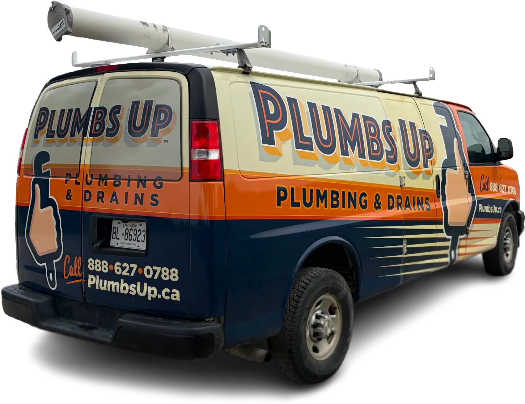 Plumbs-Up-Plumbing-And-Drains-Branded-Service-Van