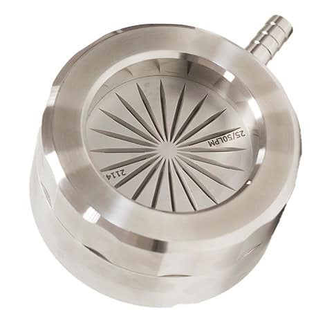 Foto dall'alto dell'impattore Biocapt Stainless Steel