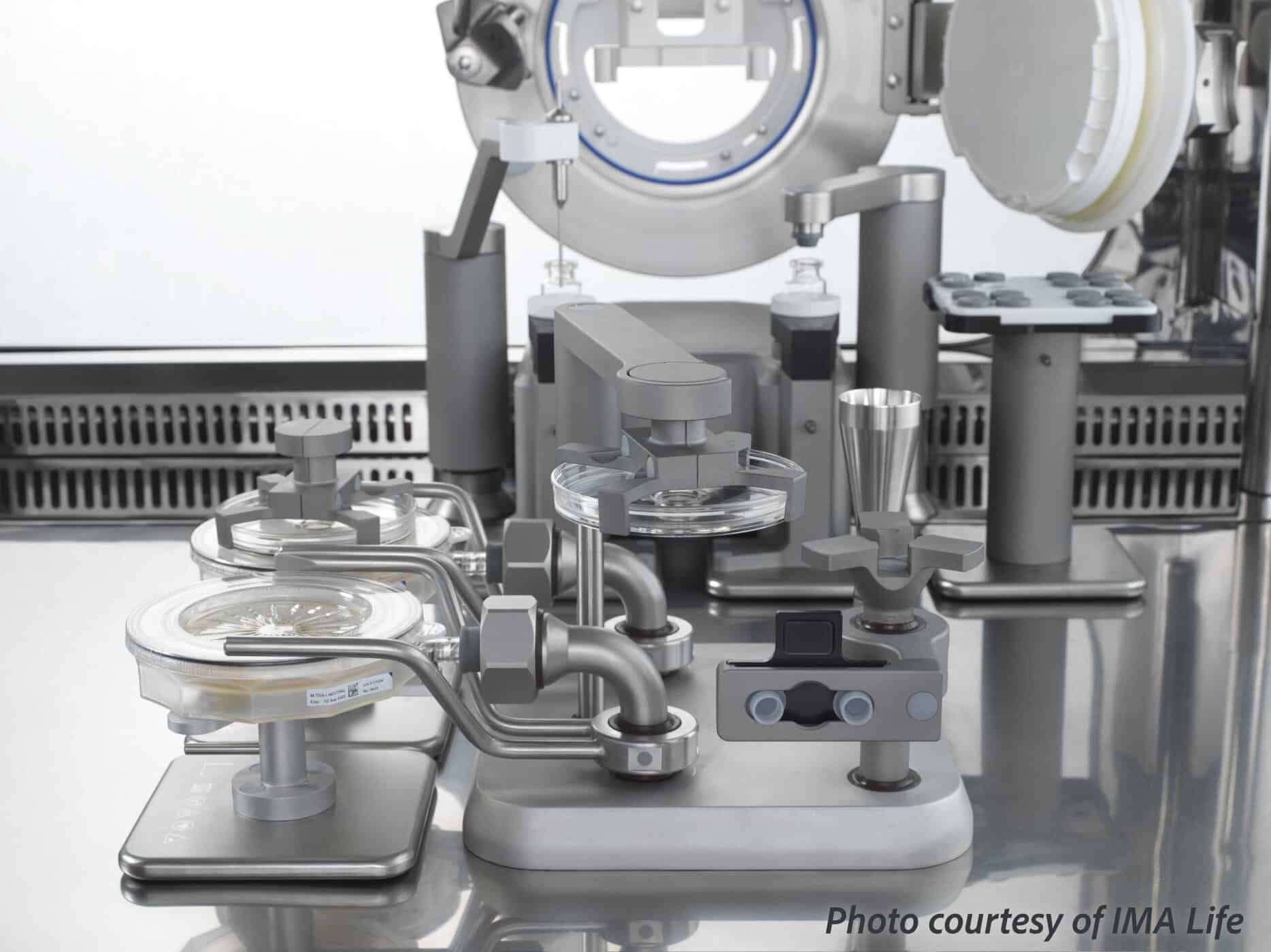 Macchina di riempimento Tile-X di IMA con BioCapt Single Use