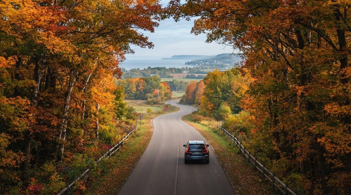 Northern Michigan drives near Charlevoix for fall color and countryside views