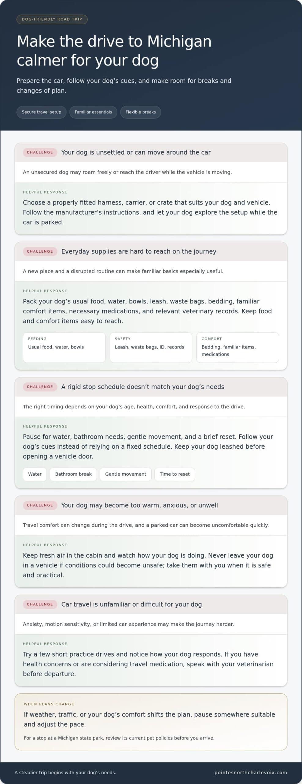 Tips for Traveling with a Dog to Michigan