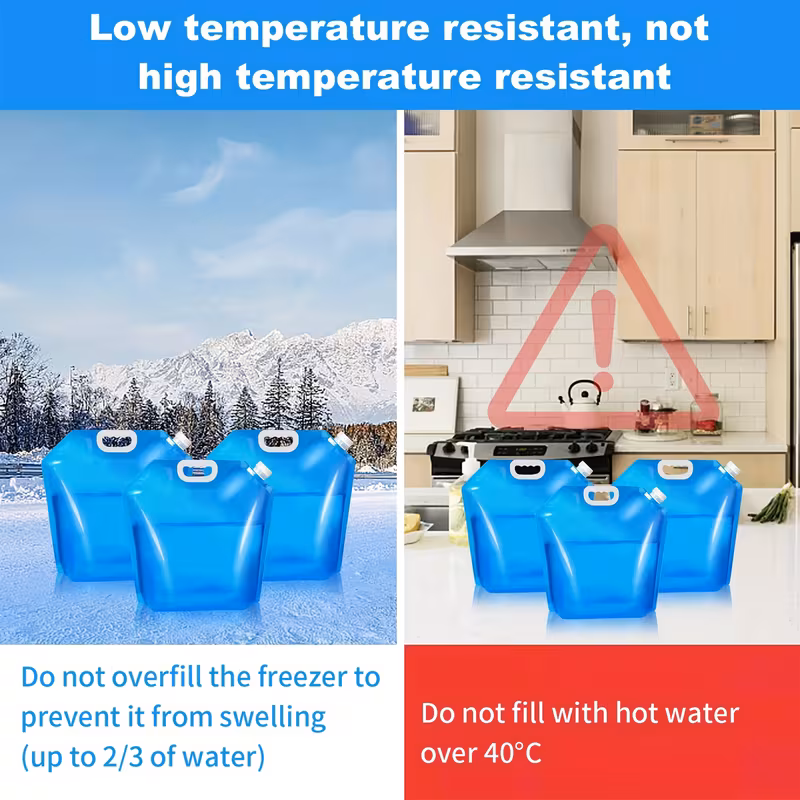 Foldable reusable water bag for PortableBidet