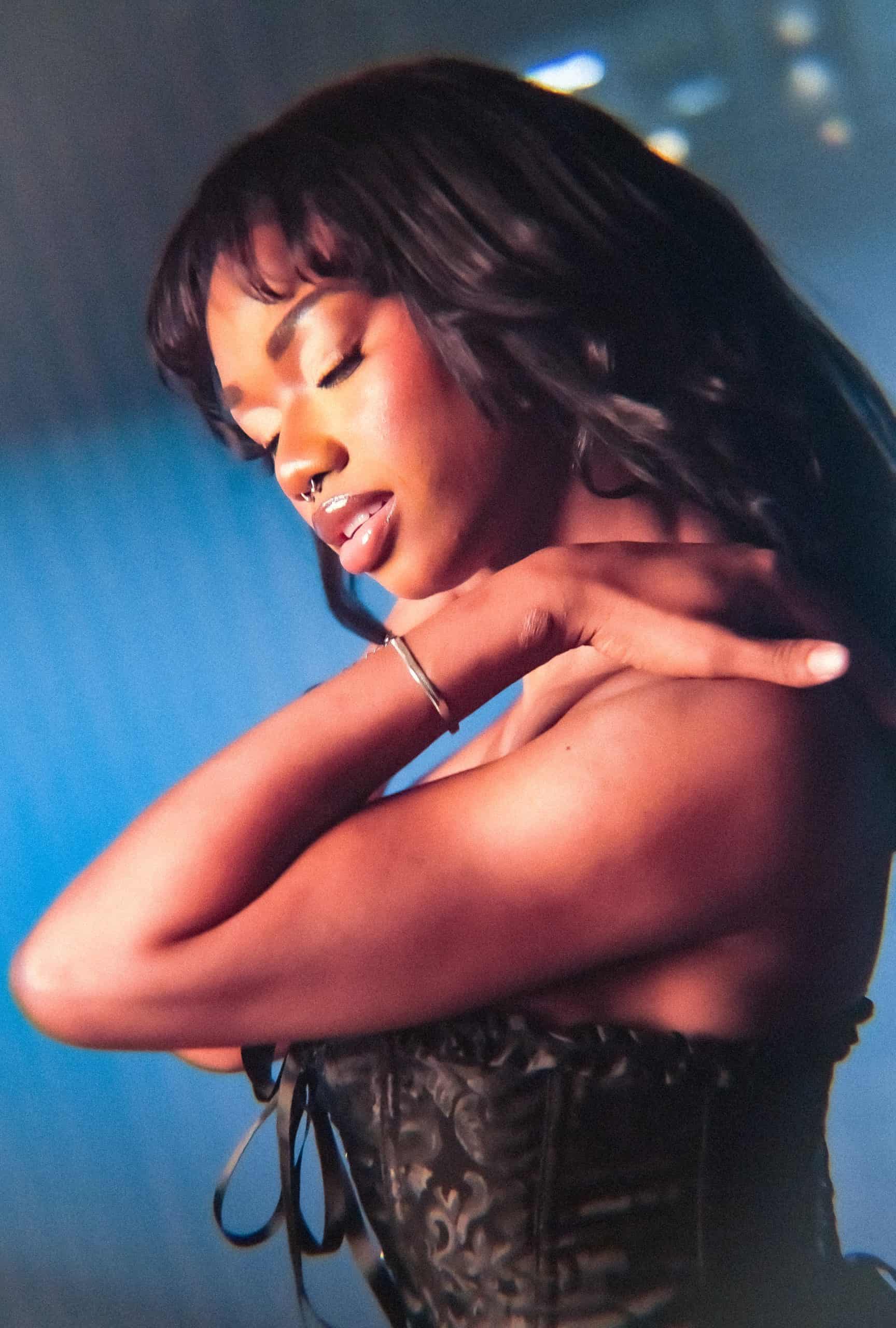 A dancer during a campaign for one of Chris Honor's songs. New York, photographed by Rainer DeLalio