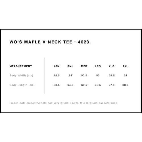 AS Colour Wo's Maple V Neck Tee | 4023 - Image 2