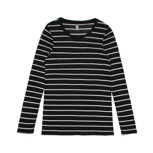 AS Colour Wo's Fine Stripe L/S Tee | 4027