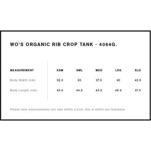AS Colour Wo's Organic Rib Crop Tank | 4064G - Image 2