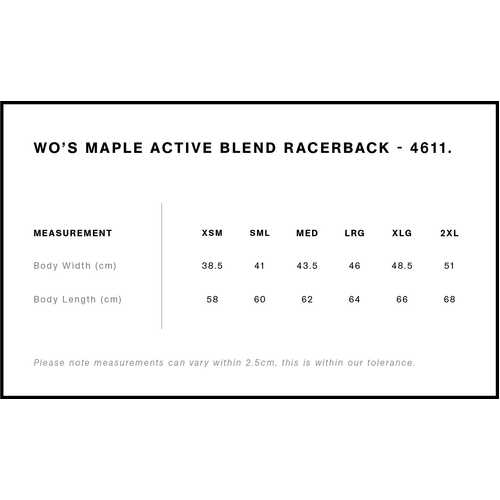 AS Colour Wo's Maple Active Blend Racerback | 4611 - Image 2