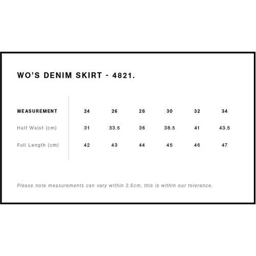 AS Colour Wo's Denim Skirt | 4821 - Image 2