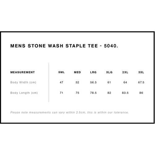 AS Colour Staple Stone Wash Tee | 5040 - Image 2