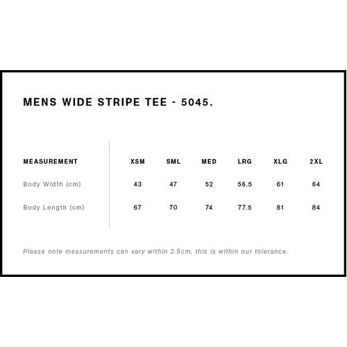 AS Colour Wide Stripe Tee | 5045 - Image 2