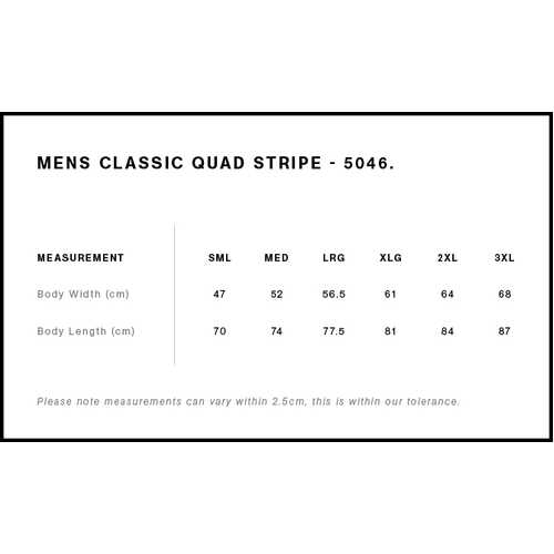AS Colour Classic Quad Stripe Tee | 5046 - Image 2