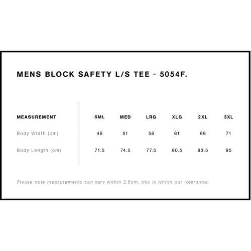 AS Colour Block Safety L/S Tee | 5054F - Image 2