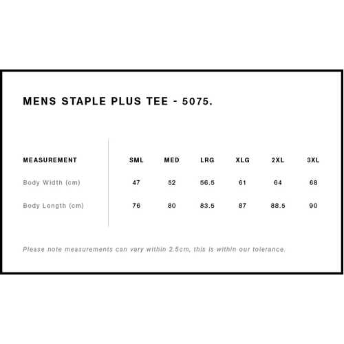 AS Colour Staple Plus Tee [+5cm] 5075 - Image 2
