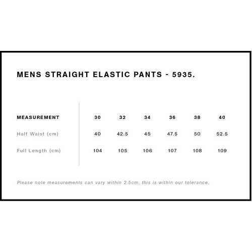 AS Colour Straight Elastic Pants | 5935 - Image 2