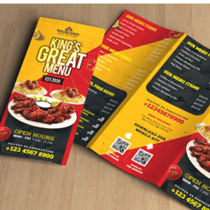 Food Menu Printing