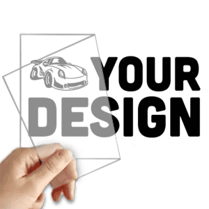 Custom cut transfer stickers