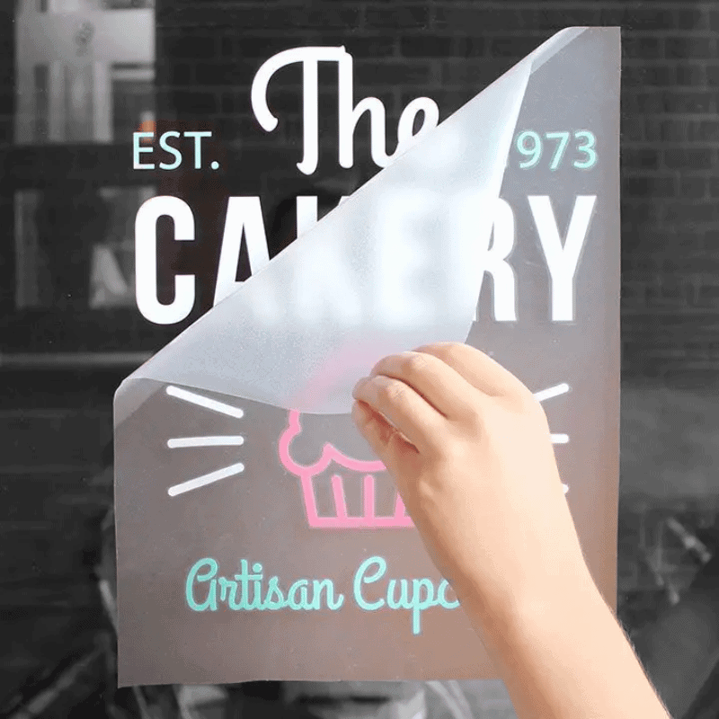 Custom cut transfer stickers