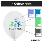 Latex balloons four colour printing