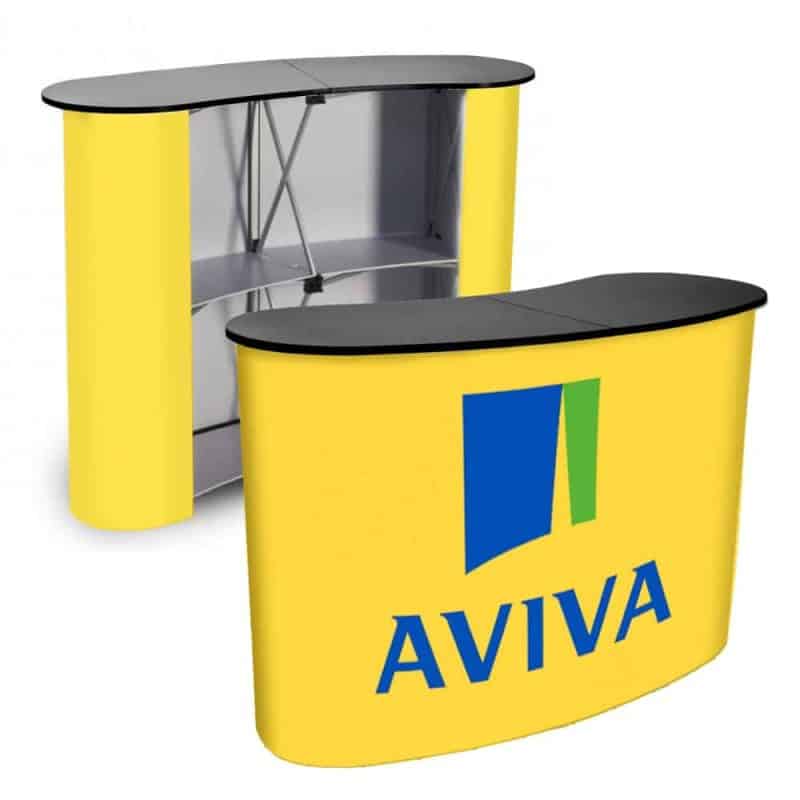 Branded Curved Promo Table