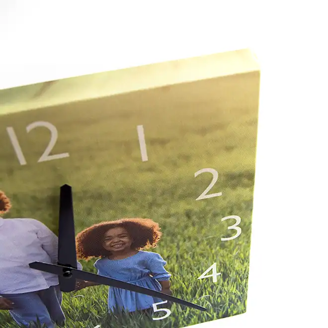Custom Printed Canvas Clock