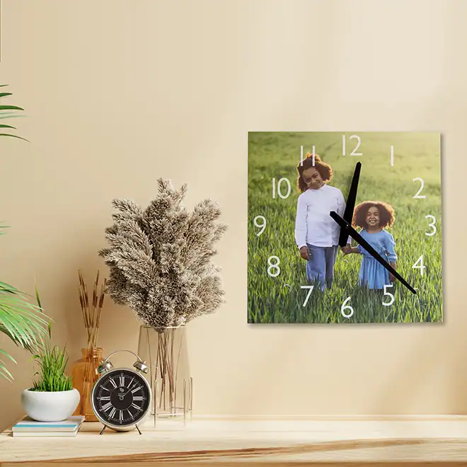 Custom Printed Canvas Clock